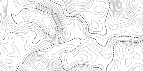 Topographic map background. Geographic line map with elevation assignments. Contour background geographic grid. Vector illustration.