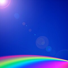 abstract background with rainbow
