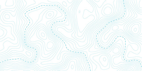 Retro topography map. White geographic contour map. Abstract outline grid.