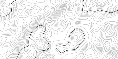Fototapeta premium Contour elevation topographic seamless vector map