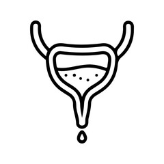 Bladder icon. sign for mobile concept and web design. vector illustration