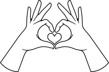 Love romantic showing hands black-and-white