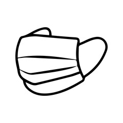 Face Mask icon . for mobile concept and web design on white background