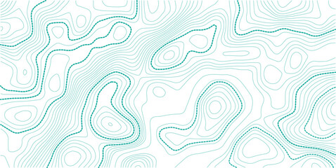 Retro topography map. White geographic contour map. Abstract outline grid.