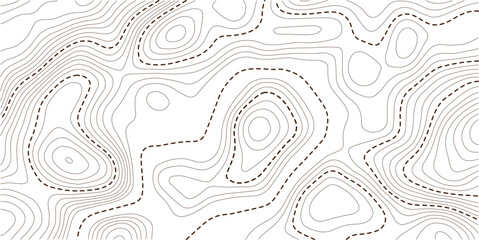 Vector geographic contour mounted map background. Abstract minimal The patter discovery vector topo map. creative discovery White wave grid stripe line map topography. Topographic map.