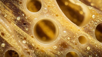 Aged cheese wheel texture showing natural holes and crystalline surface