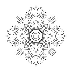 Tranquil Bloom Circles in Deep Detail