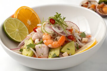 salad with shrimps