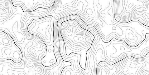 Abstract topo contour map on white background, Topographic map Topographic contour lines map seamless pattern. Geographic map conceptual design. Elegant background for presentations
