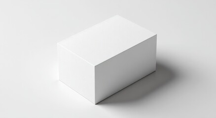 Blank white box on a plain surface