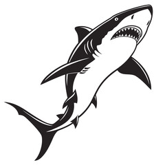 Naklejka premium Shark jumping