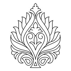 Whirling Flower Maze of Tranquil Form coloring book page