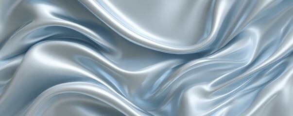 Obraz premium Soft, flowing light gray silk
