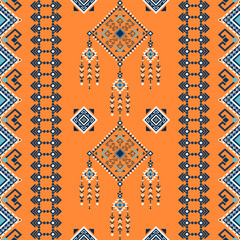 A beautiful ornamental mosaic texture in traditional geometric style, perfect for a vintage border or frame design