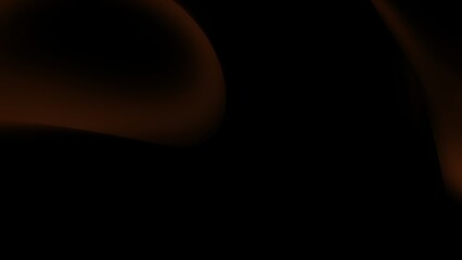 Dark Brown and Black Abstract Flowing Curves