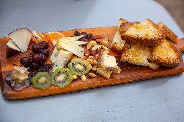 Artisan Fruits, cheese and nuts board
