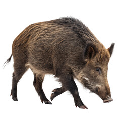 Realistic Wild Boar Walking With