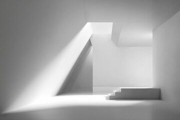 Abstract minimalist interior