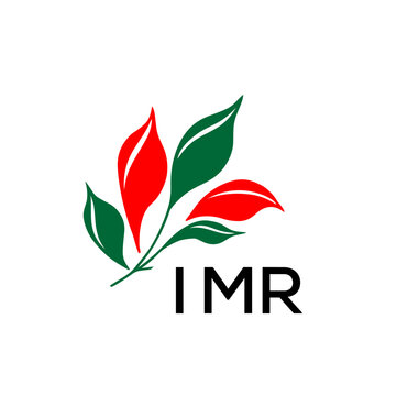Modern Abstract Leaf Logo Design &ndash; Red and Green Nature-Inspired Brand Icon, IMR Later Logo, 
