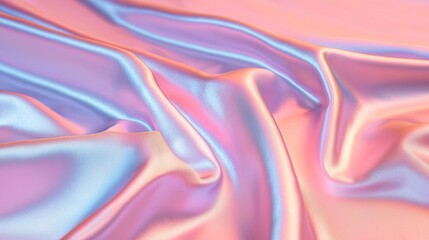 Holographic virtual fitting room projected fabric texture, realistic folds, shimmering light, virtual clothing