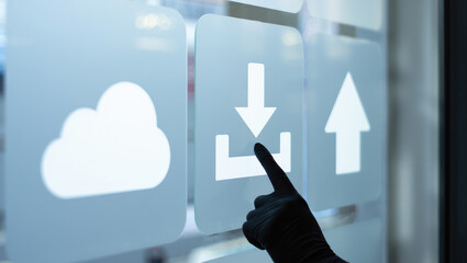 Seamless Data Transfer and Cloud Integration Streamlining Digital Processes with User-Friendly Interface for Efficient Uploading and Downloading of Information