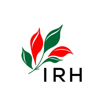 Modern Abstract Leaf Logo Design &ndash; Red and Green Nature-Inspired Brand Icon, IRH Later Logo, 
