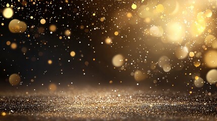 Dust Dark metallic dust particles reflecting light, forming a futuristic background.