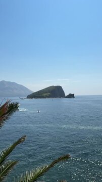 View of the bay near the town of Budva in Montenegro