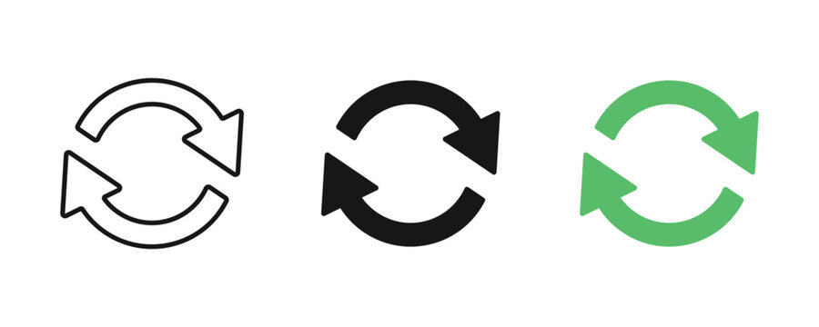 Reload icon, refresh icon vector. Update icon set. Sync icon sign design. Vector illustration