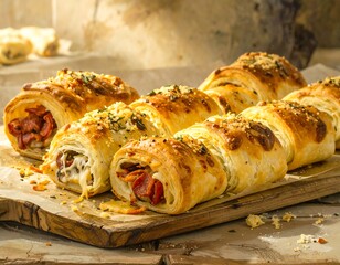 Golden, savory pastries