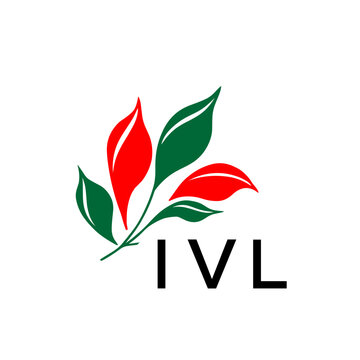 Modern Abstract Leaf Logo Design &ndash; Red and Green Nature-Inspired Brand Icon, IVL Later Logo, 
