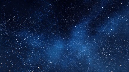 Naklejka premium Night sky with scattered stars and milky way