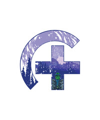 Hiking In Mountain T-shirt Design