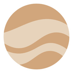 Obraz premium Abstract vector moon landscape with wavy desert dunes and coastal hills illustration
