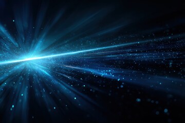 Dark blue backdrop with a light blue burst