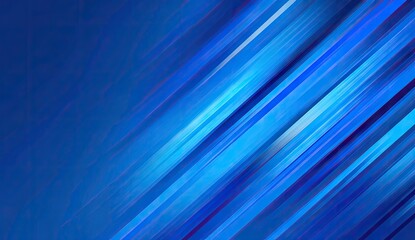 Diagonal lines of vibrant blue tones create a dynamic abstract design.