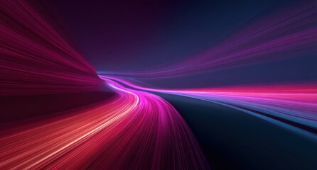 Abstract digital artwork featuring vibrant streaks of light