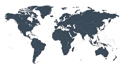 Fototapeta premium World map, political