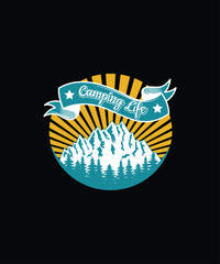 Camping Life T-shirt Design