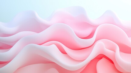 Obraz premium Smooth Gentle waves of color transitioning smoothly in a digital background.