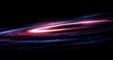 Cosmic ring swirling in vibrant hues