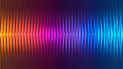 Abstract ribbed fractal glass texture effect with bright smooth fluted vertical lines of Luminous sunrise blend. Elegant geometric blending bright colors and geometry for Presentation slides.