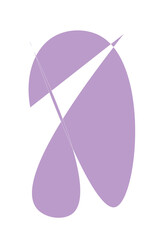 Abstract lilac shapes dance across a modern design, evoking creativity and artistic expression suitable for branding, web design, and contemporary art projects, offering a fresh aesthetic appeal.