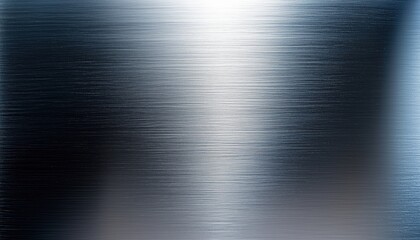 Shiny Metal Plate With Brushed Gradient In Industrial Grey Silver, Featuring A Lustrous Metallic Finish And Dull Polished Stainless Steel.