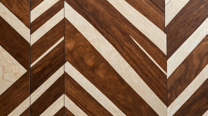 Wood-textured zig-zag with natural grain detail, isolated on white