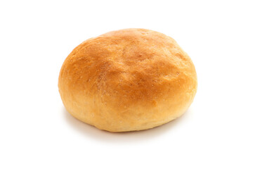 bread rolls on white background