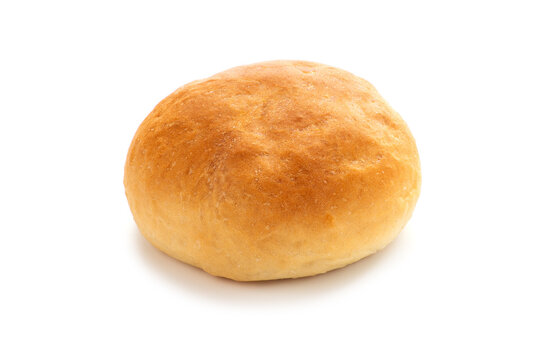 bread rolls on white background
