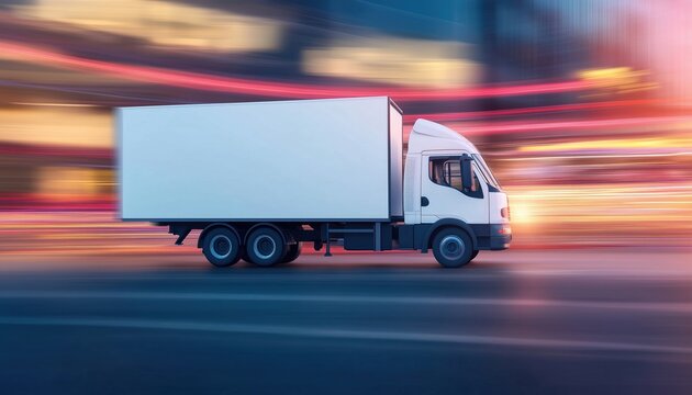 Fast Distribution Services Ensure Timely Delivery: Truck And Clock Symbolize On-Time Order Shipping, Avoiding Shipment Delays.