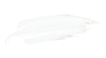 White paint brushstroke swatch isolated PNG with Transparent Background