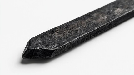 A black metal rod with a sharp point.